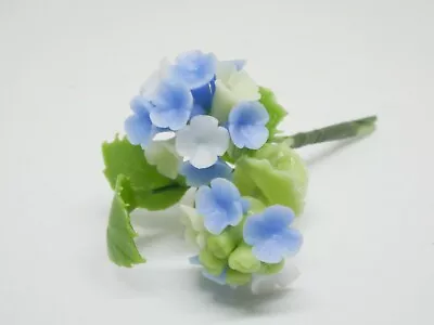 1 Pc Miniature Hydrangea Flower Clay Dollhouse Handmade Decoration 1:12 Scale • $1.96