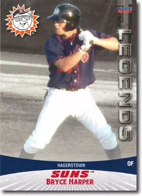 BRYCE HARPER 2011 Pro Debut Hagerstown Suns Legends Rare Rookie #01 PHILLIES • $6.75