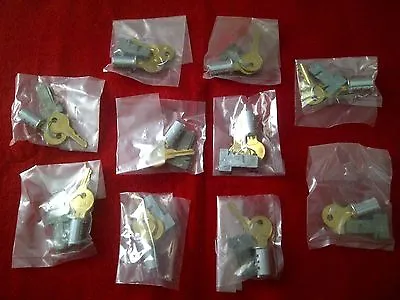 (10 Different Lock #s) Metal Desk Drawer T-Bolt Lock Key Lot NEW! • $44.95