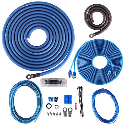 New Skar Audio 1/0 Gauge 2000 Watt Cca Amplifier Wiring Kit W Rca (skar0anl-cca) • $42.49