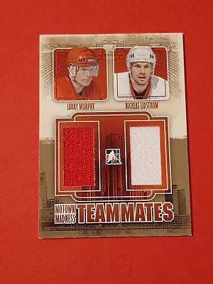 2012-13 ITG Motown Madness Dual JSY #TM-13 Nicklas Lidstrom L Murphy #/110 Red • $66.47