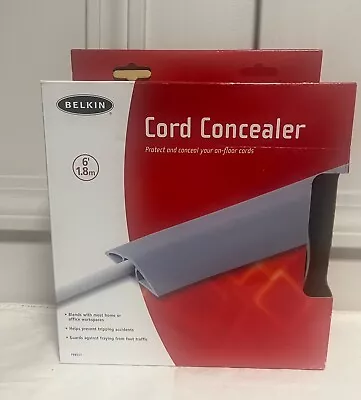 Belkin Cord Cable 6’ Foot 1.8m Meter Concealer Cover Gray • $10