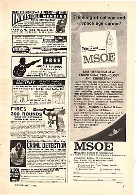 1965 Print Ad MSOE Milwaukee School Of Engineering Technology Booklet Offer • $11.99