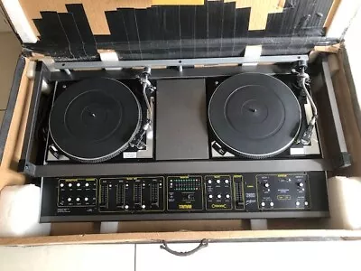 £499 • Buy Twin Record DJ Mixing Deck Citronic Tamar Console With CL300D Turntables