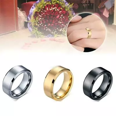 Tungsten Carbide Men's Ring Wedding Engagement Ring NEW Jewelry For Man G0 AU • $2.63