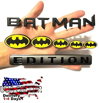 $25.55 • Buy BATMAN FAMILY EDITION Emblem 3D Car Tractor SEMI TRUCK Logo DECAL Sign Door Hood