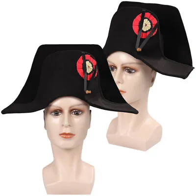 Napoleon Cosplay Hat Cap Carnival Costume Accessories Hat Captain Gift Halloween • £26.39