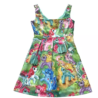 Hot Topic My Little Pony Dress All Over Print Size Large Fully Lined Pristine • $38.88