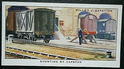 RAILWAY WAGON CAPSTAN SHUNTING  Vintage 1930's Card  BD18M • £4.99