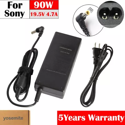 $11.49 • Buy 90W 19.5V 4.7A AC Adapter Charger For Sony Vaio Series Laptop Power Supply Cord