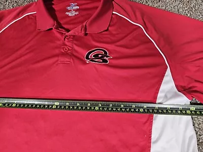 Mizuno Dry Lite Performance Polo Red Short Sleeve Shirt Mens XL Collared • $25