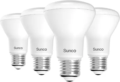 Sunco Lighting 4 Pack BR20 LED Bulbs Indoor Flood Light R20 Dimmable 2700K Soft  • $16.43