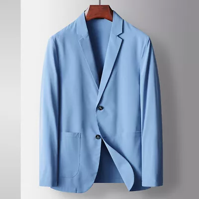 Men Loose Formal Korean Blazer Workwear Office Coat Casual Suit Business Jackets • $49.68