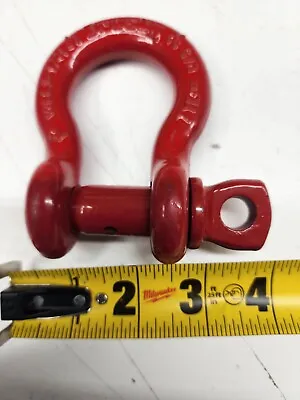 Crosby 1018482 5/8  Screw Pin Anchor Shackle 3-1/4 Ton WLL Red Painted Steel New • $29.99