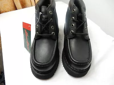 £49.99 • Buy Vintage Hawkins  Size 4  Black Boots,  Goodyear Soles, Never Worn