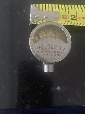 Vintage Pressurite Tire Gauge  Mfg Syracuse N. Y.  • $37