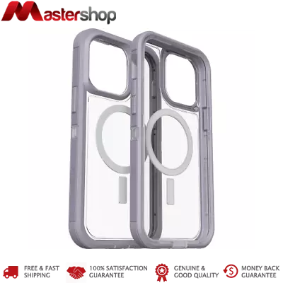 $99 • Buy Otterbox Defender XT Clear MagSafe IPhone 14 Pro Max 6.7 Inch Lavender Sky