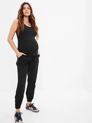 Gap Maternity Full Panel Tencel Joggers Size M- Black- NWOT • $15.84