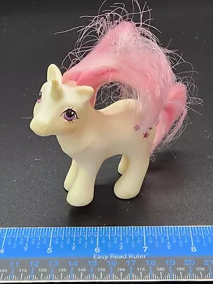 $10 • Buy Vintage My Little Pony G1 1984 Ponies BABY MOONDANCER MLP Glittery Stars Moon 