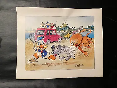 DONALD DUCK “Help! Our Unca Donald Is #2 In The Food Chain” Carl Barks Art Print • $19.99