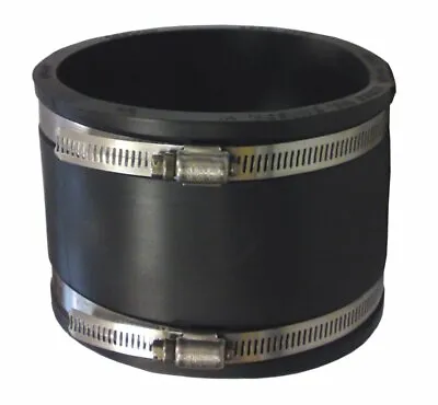 £8.45 • Buy 4  Rubber Coupling 110mm PVC Soil Drain Pipe Coupler -Repair Fitting With Clips