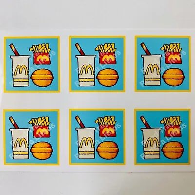 Vintage Playskool Familiar Places McDonald's #430 - Replica Food Tray Lithos (6) • $5.95