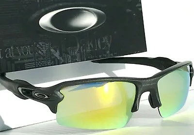 NEW Oakley FLAK 2.0 Steel Frame POLARIZED Galaxy Gold Fire Sunglass 9188 • $148.88