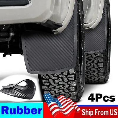 4Pcs Universal  Rubber Mud Flaps Splash Guards Mudguards Front Rear Racing Rally • $21.99