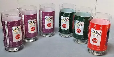 Vintage Lot Of 6 McDonalds Coca Cola 1996 Atlanta Olympics Glasses • $11.15