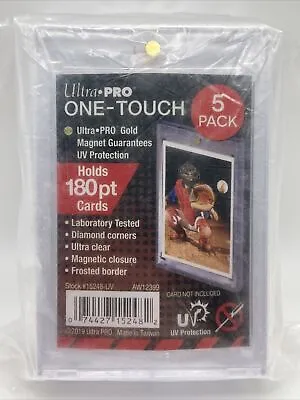 Ultra Pro One-Touch Thick Card 180pt Point Magnetic Card Holder - 5 PACK • $14.84