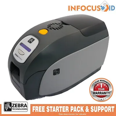 £630 • Buy Zebra ZXP Series 3 Plastic ID Card Printer +Starter Pack ,VAT WARRANTY & SUPPORT