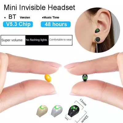 Mini Earbuds Invisible Mini Headphones Bluetooth 5.0 Earphones✨4 O3J9 • £4.58