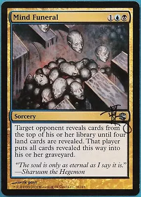 Mind Funeral Alara Reborn NM Blue Black Uncommon SIGNED CARD (295178) ABUGames • $5.19