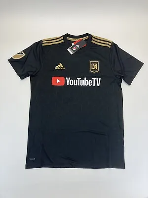 Adidas LAFC Los Angeles FC MLS Climalite Soccer Jersey Mens XL  DY0313 Youtube • $75