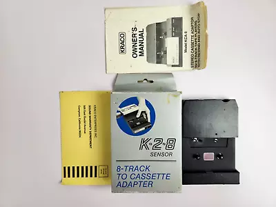 Vintage Stereo Cassette Adapter 8 Track Tape Player K-2-8 Rah Corp Made In Japan • $20