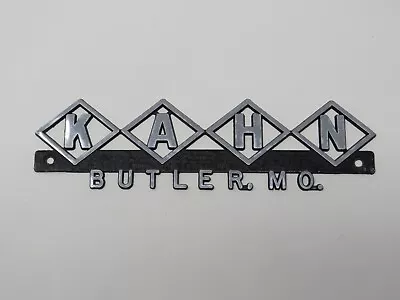 Vintage KAHN Chevrolet Olds Butler MO Car Dealer Metal Nameplate Emblem Badge • $28