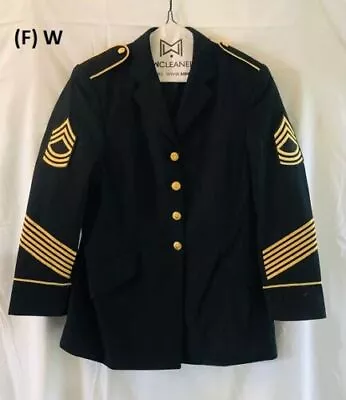 US Army Military Black Dress Blazer Jacket Uniform Men's+Women W/Patches (F) • $19.99