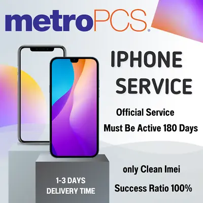 USA MetroPCS Service For Iphone All Android Phones Official Reliable Only Clean • $27.98
