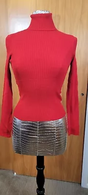 H & M Divided Turtleneck Red Longsleeve Sweater S • $15