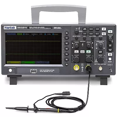 DSO2D15 7 In TFT Digital Oscilloscope 2CH+1CH 150M Bandwidth With Signal Source • $259.99