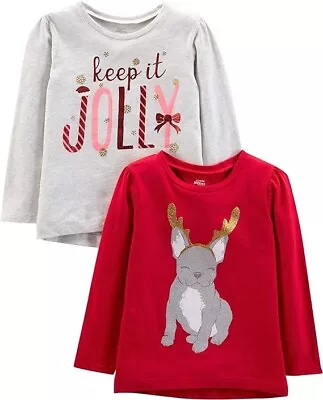 Christmas Jumpers Kids Simple Joys By Carter's  Long-Sleeve  Pack Of 2 • £16.99