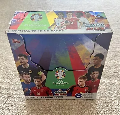 Topps Match Attax UEFA Euro 2024 Trading Cards Full Box 36 Packets (288 Cards) • £45.99