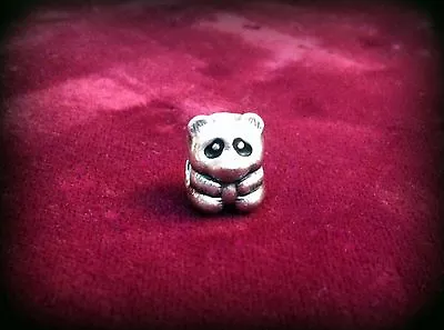 Pandora Retired Panda Charm Bead #790490en16 Sterling Silver & Enamel .925 Ale • £23.75