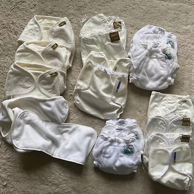 Mother-ease Washable Reusable Nappy Set X 16 Pieces  Rrp £190  Covers One Life • £38