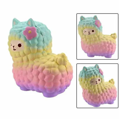 $14.99 • Buy Jumbo Sheep S Quishy Cute Alpaca Galaxy Super Slow Rising Scented Fun Animal Toy