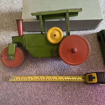 Vintage Tinplate Clockwork Road Roller Toy Possibly Mettoy GB. • £35