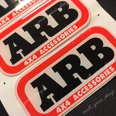 ARB Domed Decal Sticker Badge Bubble Resin 75x35mm Bull Bar Roof Rack MEDIUM • $12.50