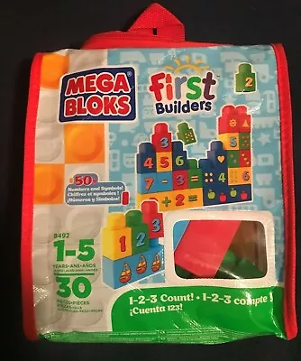 Mega Bloks 1-2-3 Count! 30 Pieces 8492 - NIP • $34.98