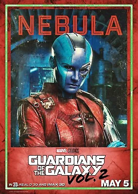 2017 Guardians Of The Galaxy Vol 2 Movie Poster 11X17 Marvel Star Lord Nebula 🍿 • $12.93