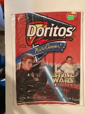 Star Wars 2002 Frito Lay AOTC Promo Chip Bag Doritos Nacho Cheesier 13.5 • $9.99